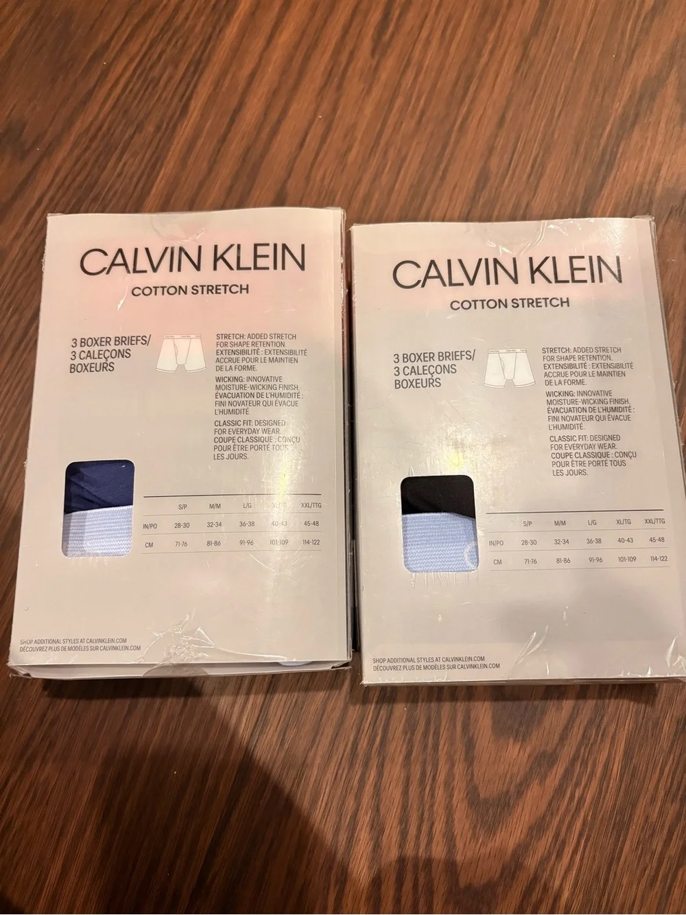 Calvin Klein Cotton Stretch Boxer Brief 3-Pack - White, Red, Light Blue